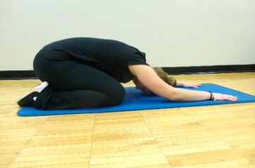 child pose stretch