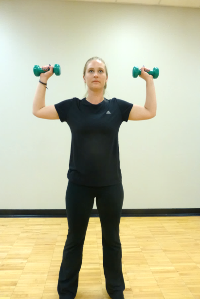 Shoulder 9 military press exercise