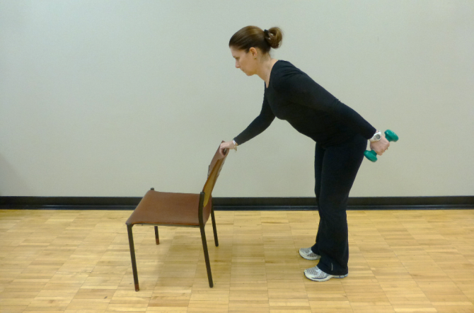 tricep kick back exercise