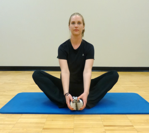 butterfly groin stretch