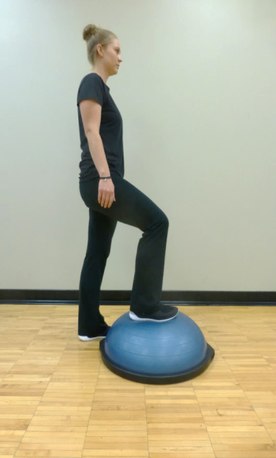 single leg balance exercise