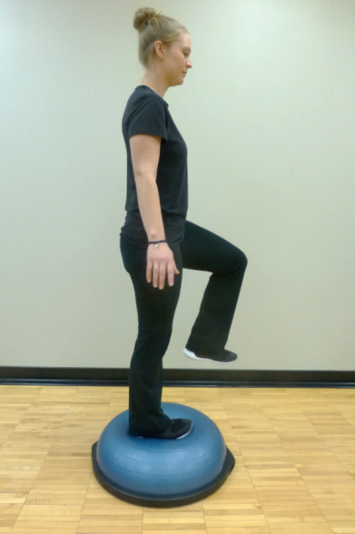 single leg balance exercise